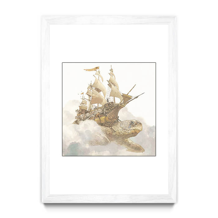 Turtle Pirate Ship - Gregory Fromenteau art - (14'' X 11'' / 35.56 X 27.94 cm)